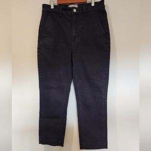 Everlane Navy Straight Leg Capri Work Pant Women's Size 6